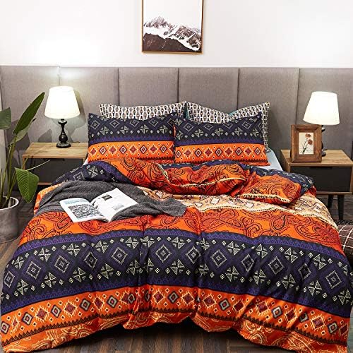 LAMEJOR Duvet Cover Sets Queen Size 