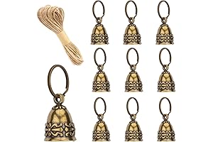 10pcs Copper Antique Bells: A Symphony of Timeless Elegance