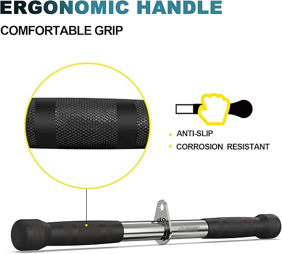 POWER GUIDANCE Cable Machine Attachment, LAT Pulldown Attachments, Cable Attachments for Gym, Home Gym Accessories