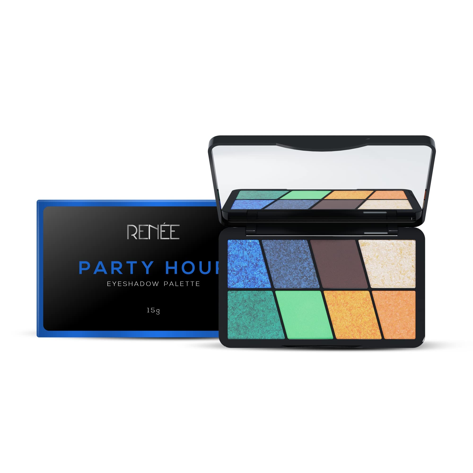 RENEE Eyeshadow Palette, Long Lasting, High Pigmented Multicolor Eye Makeup with Mattes & Shimmers, Party Hour 16gm-image-31
