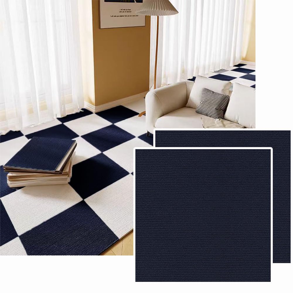 Amazon.co.jp: UXPRIN タイルカーペット 吸着 厚手4mm 30×30cm 50枚