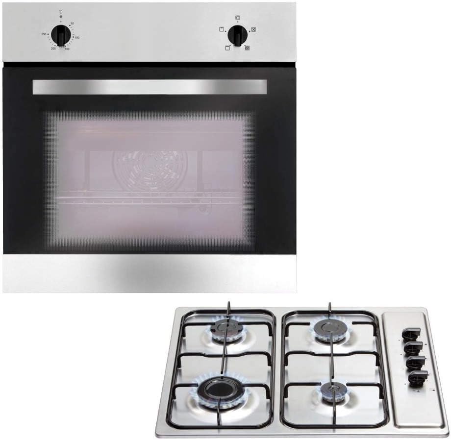 Matrix MBG002SS Four Function Electric Oven & Gas Hob Pack - Stainless Steel