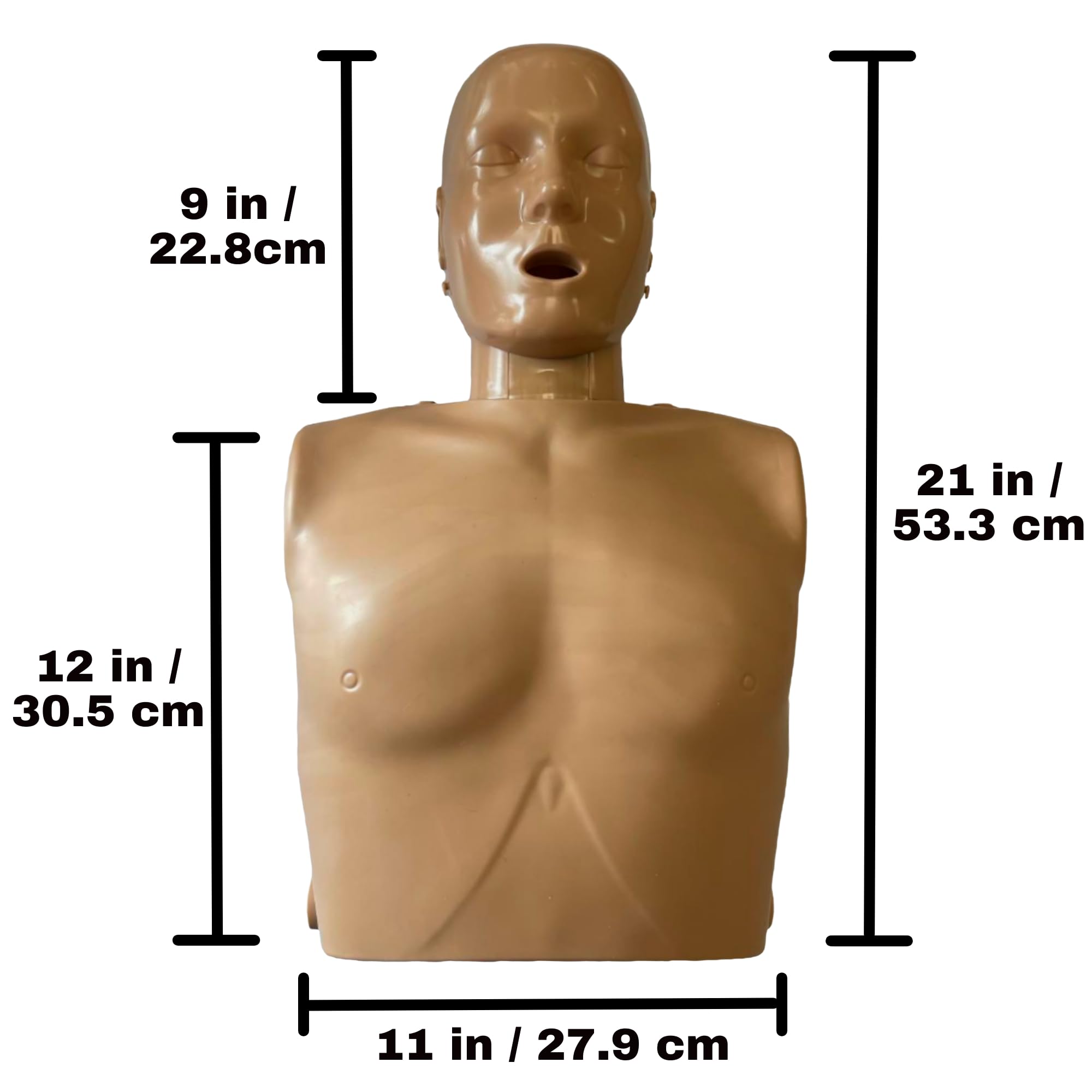 Prestan Ultralite Manikin with Feedback, Dark Tone Adult 4-Pack