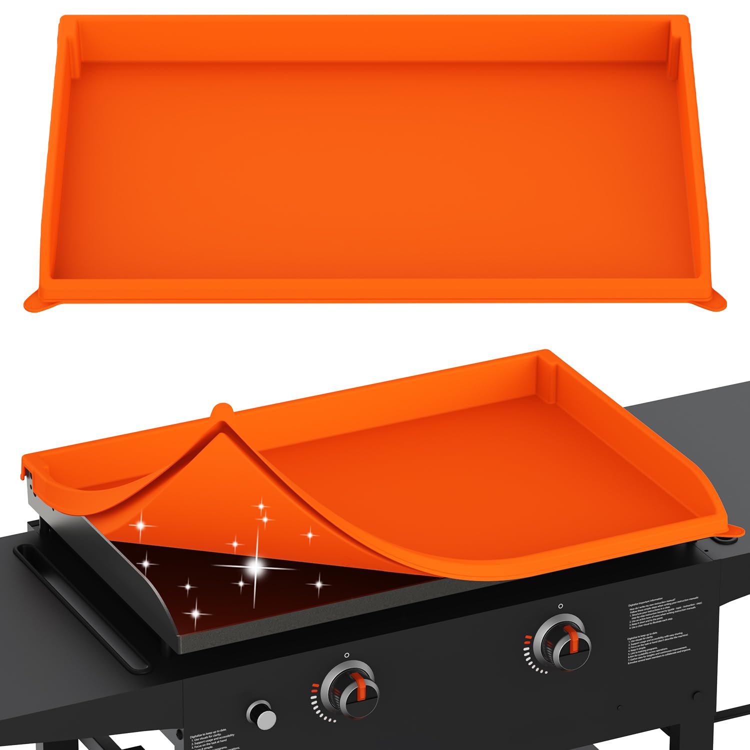 28" Silicone Griddle Cover for Blackstone -Full Edge Grill Top Mat