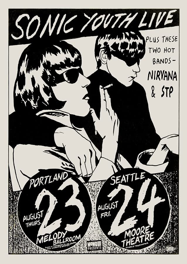 Generic' Sonic Youth #1 VINTAGE RARE BAND ROCK Posters Concert