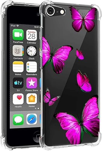 Miniatura 3 de Funda para iPod Touch 7, iPod Touch 6, iPod Touch 5, funda transparente para niñas y mujeres, TPU suave a prueba de golpes, funda protectora