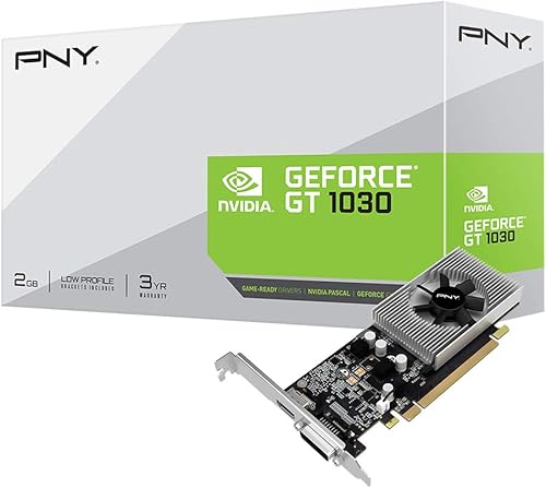 PNY Tarjeta gráfica GeForce GT 1030 de 2 GB (VCGGT10302PB-BB)