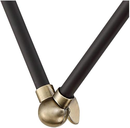 Miniatura 9 de 360 Lighting Wray - Lámpara de pared moderna con brazo oscilante ajustable para interiores con cable, juego de 2 lámparas de latón antiguo negro