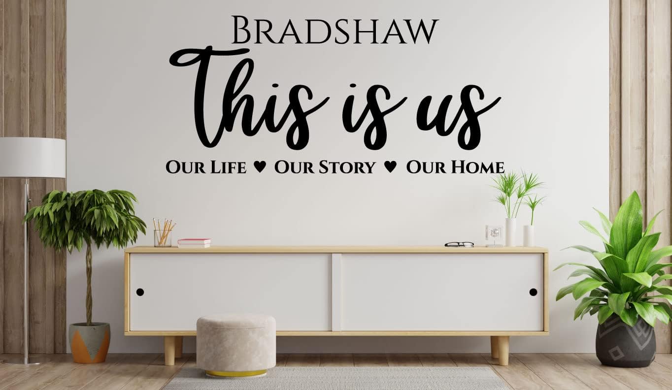 Amazon.com: Family Vinyl Wall Decal - Customizable Inspirational Quote ...