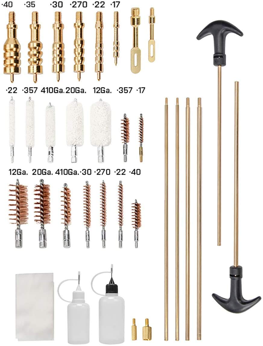 GLORYFIRE Universal Gun Cleaning Kit Hunting Handgun Shotgun and Rifle