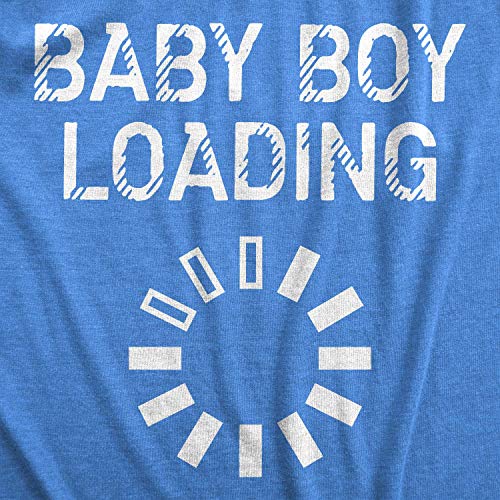 Maternity Baby Boy Loading Funny Nerdy Pregnancy Announcement T shirt (Royal) - M - Image 4