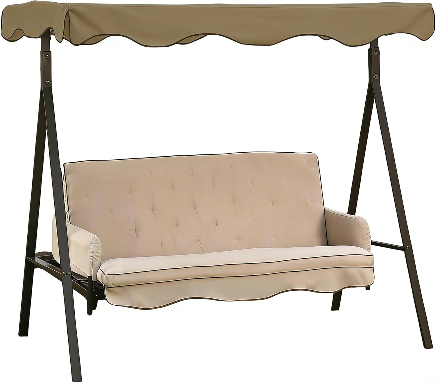 Swing Replacement Top Compatible with Garden Treasures Traditional 3 Person Swing - SC-GSN-V1,(Light Beige)