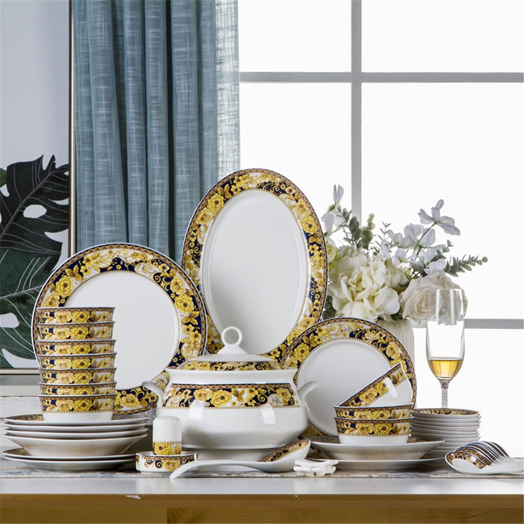 Zestaw ceramicznych zastaw stołowych Zestaw naczyń gospodarstwa domowego Zestaw misek ceramicznych z porcelany kostnej Zestaw prezentowych naczyń kuchennych