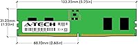 Vista 7 de A-Tech 8GB DDR5 4800MHz PC5-38400 CL40 UDIMM 1.1V sin ECC sin búfer DIMM 288-Pin PC de escritorio PC/computadora RAM módulo de actualización
