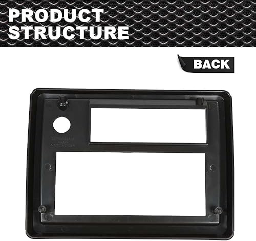 Miniatura 3 de Placa de radio con borde rojo compatible con El Camino Monte Carlo SS 1981 1982 1983 1984 1985 1986 1987 1988 negro