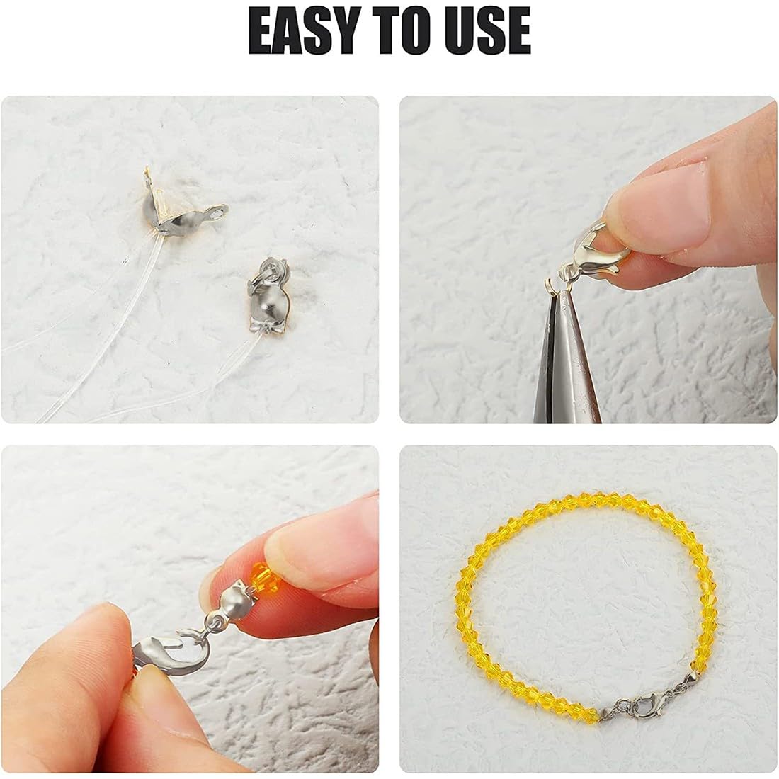 Kit 450 Pezzi Portachiavi In Metallo - Anelli, Catene E Pini Per Creazione Gioielli - Foto 6