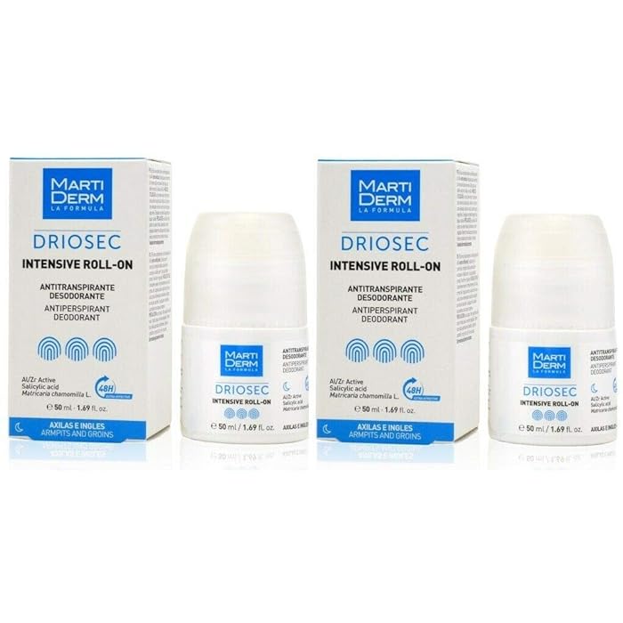 Buy 2 x martiderm driosec intensive antiperspirant deodorant groins