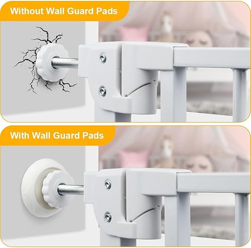Miniatura 3 de Protector de pared para puerta de bebé, protege las paredes de las puertas de mascotas y puertas de perros, para puerta de bebé para escaleras para