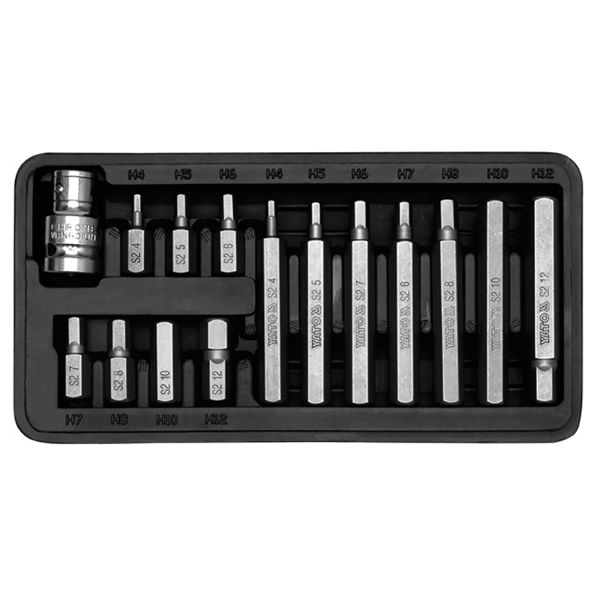 Yato YT-0413 Screwdriver Bit 15 Pieces Set of Hex Bits for Drill Machine|Screwdriver Bits Long|Bits for Drill|Carpenter|Furniture Tools|Screw driver Bits|Bit Extension|Bit set all size|Bits Handle (B00E7A8KSI) Amazon Price History, Amazon Price Tracker