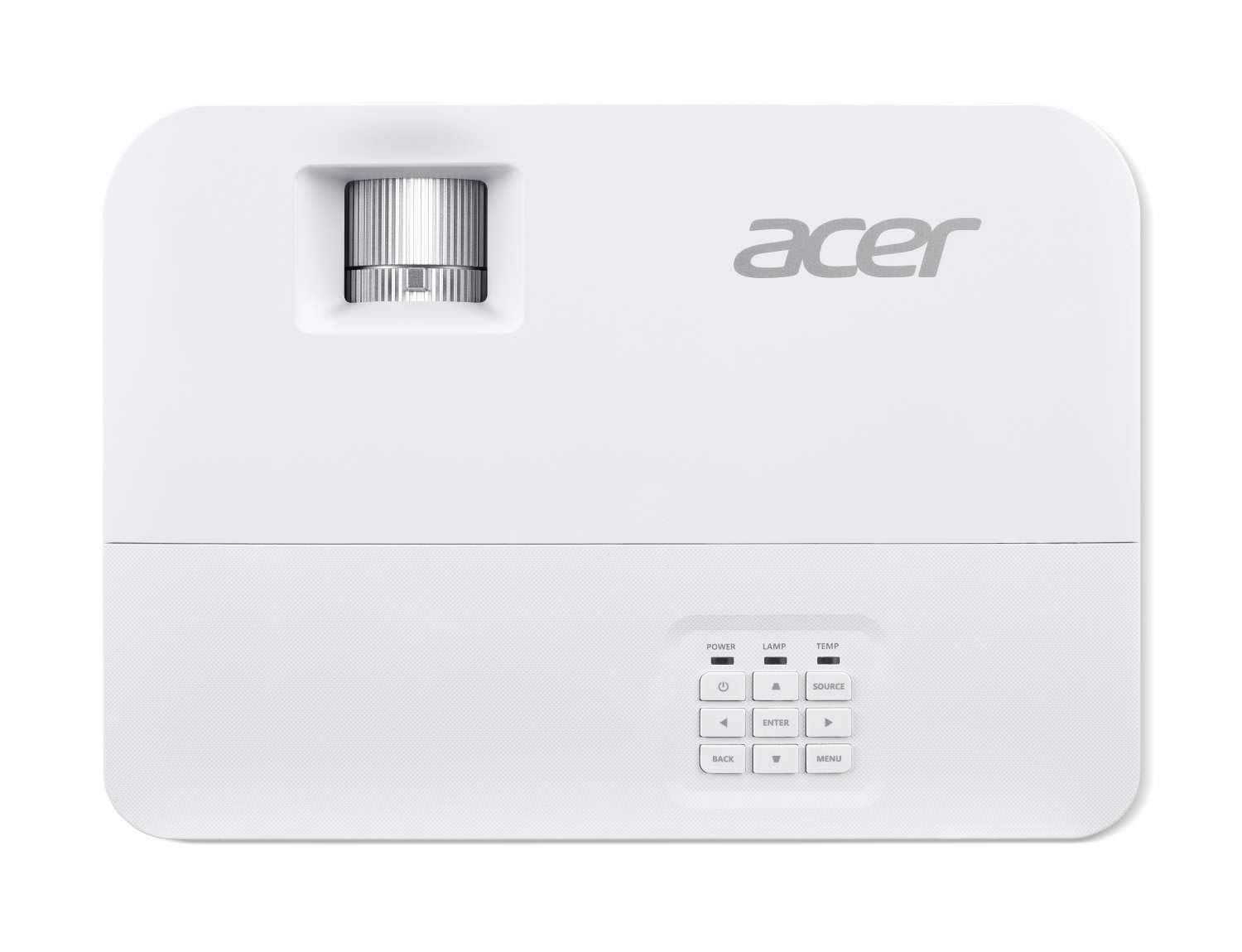 ACER Projektor P1555 (Full HD 1920 x 1080, kontrast: 10 000:1, 4000 ANSI lumenów, HDMI/MHL, VGA, Composite Audio RS232), biały