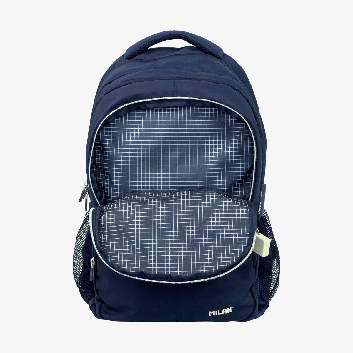 MOCHILA ESCOLAR 4 CREMALLERAS (25L) SERIE 1918, AZUL MARINO MILAN