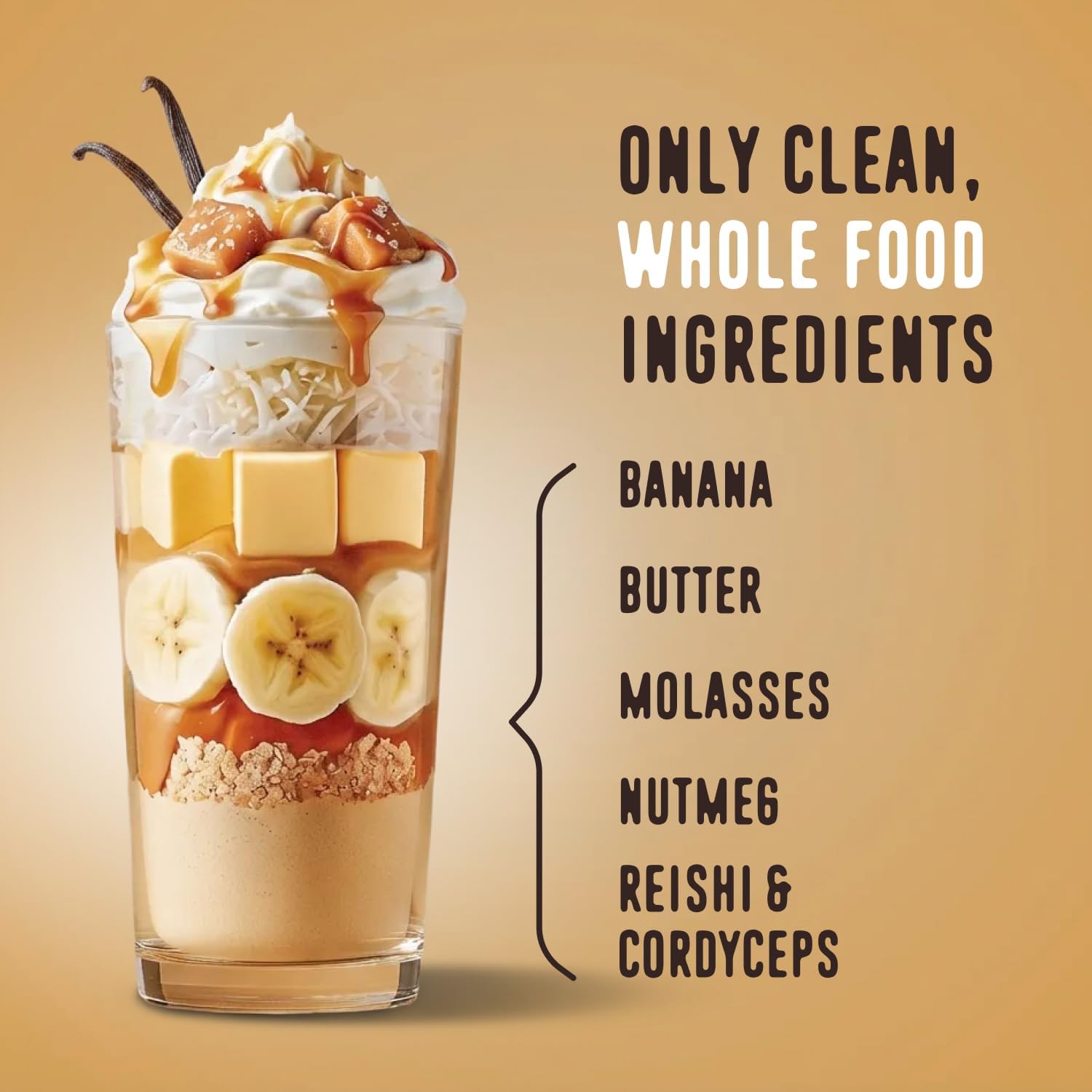 FlavCity All in One Protein Shake Powder, Salted Caramel - On the Go Meal Alternative + Collagen Peptides, Reishi & Cordyceps - Focus, Skin, Hair & Joint Support - 100% Grass Fed Whey, 20 Servings image 3