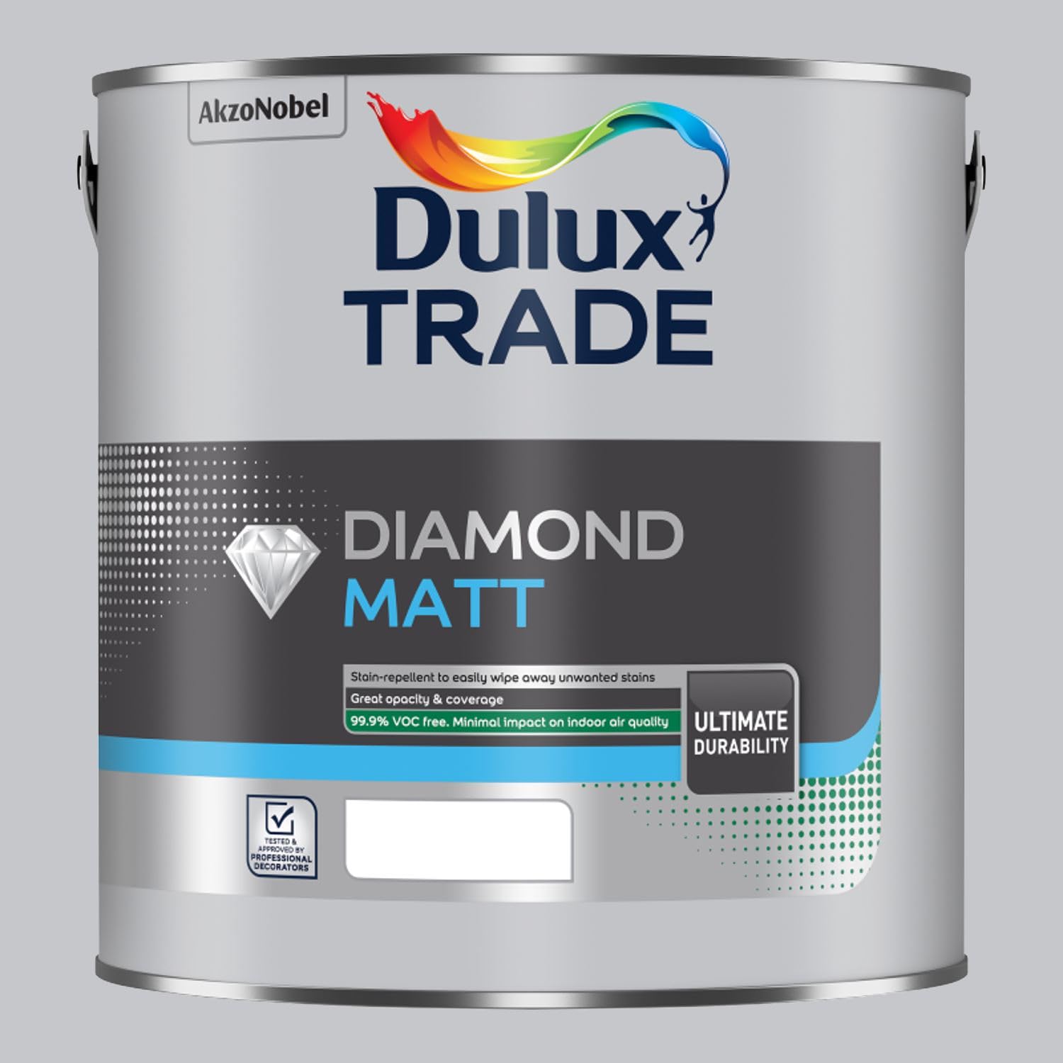 Paint Stop Mixed Colour Dulux Trade Diamond Matt Dove 2.5L