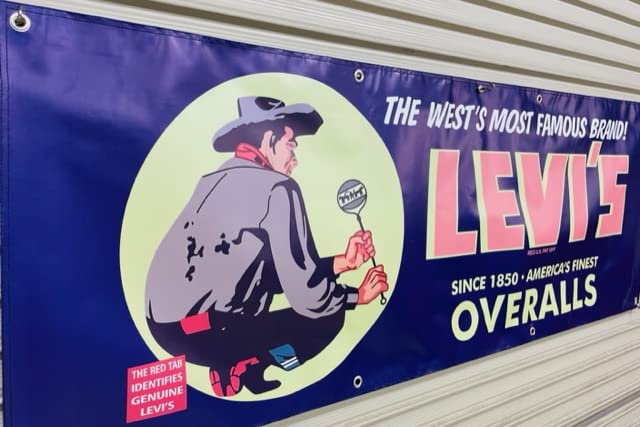 Amazon.co.jp: リーバイス ビニールバナー アンティーク ジーンズ