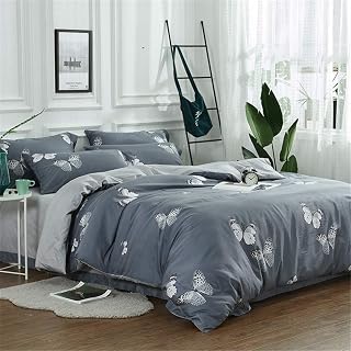 Bed Sheet Set Bedding 4-Piece Bed Bedding Set Of Four Cotton High-grade High-density Brushed Bed Linen Pillowcase Suitable For Home Interior Duvet Cover Sets (Size : 1.8m) (2m) (1.8m)