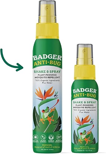 Miniatura 3 de Badger - Agitar y rociar antiinsectos, spray natural sin DEET, respetuoso con el medio ambiente, spray de mosquitos orgánico certificado, ideal