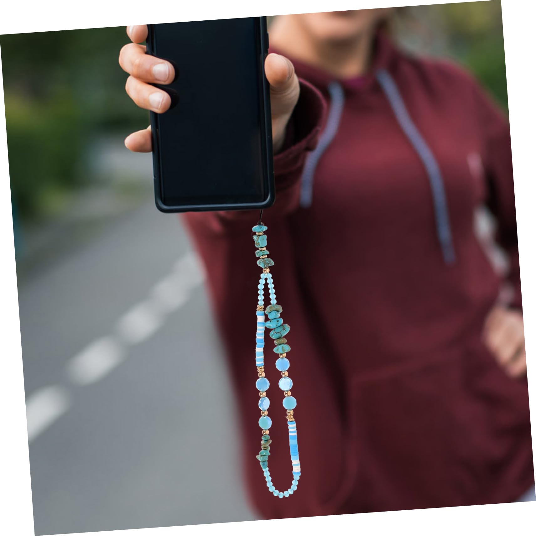 VILLCASE Cuerda Decorativa Para Teléfono Móvil Correa De Abalorios Diy Para Suspender Teléfonos Y Decorar Para