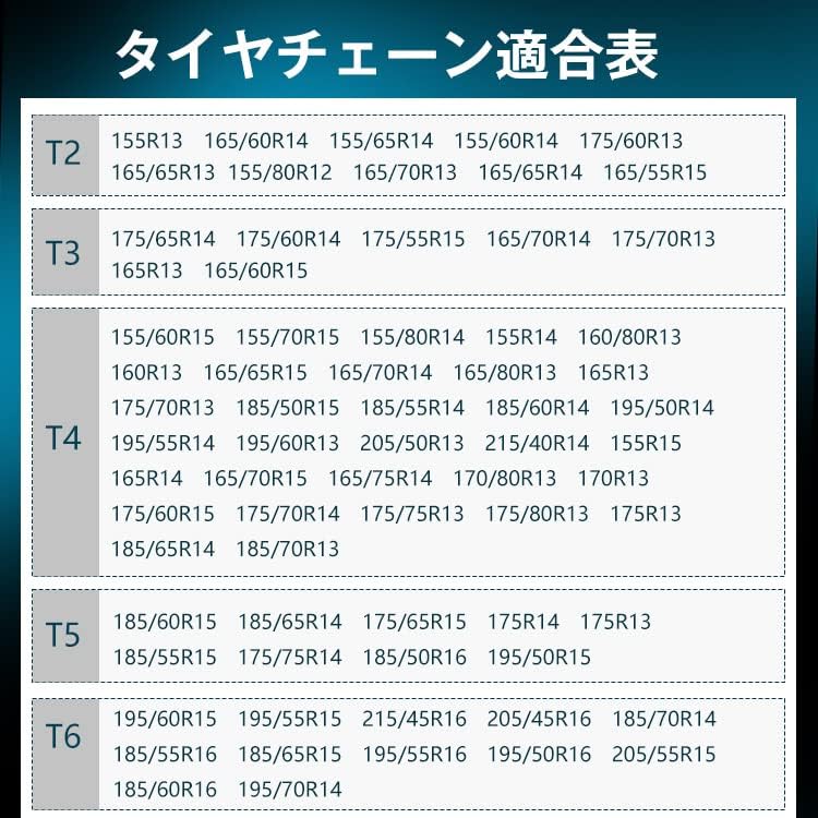雑貨の国のアリス タイヤチェーン スノーチェーン 非金属 車 タイヤ 簡単取付 自動車 雪道 降雪 凍結 プラスチック 雪対策 (T