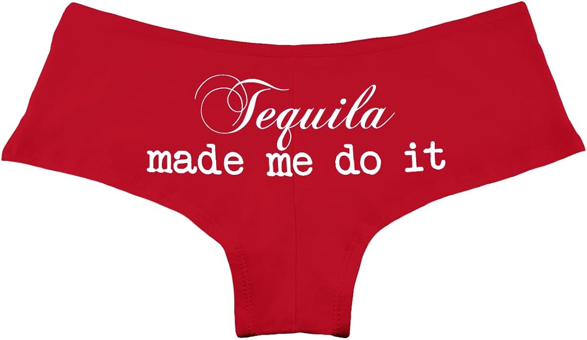 Decal Serpent Tequila Made Me Do It Funny Women's Boyshort Underwear Panties : Clothing, Shoes & Jewelry