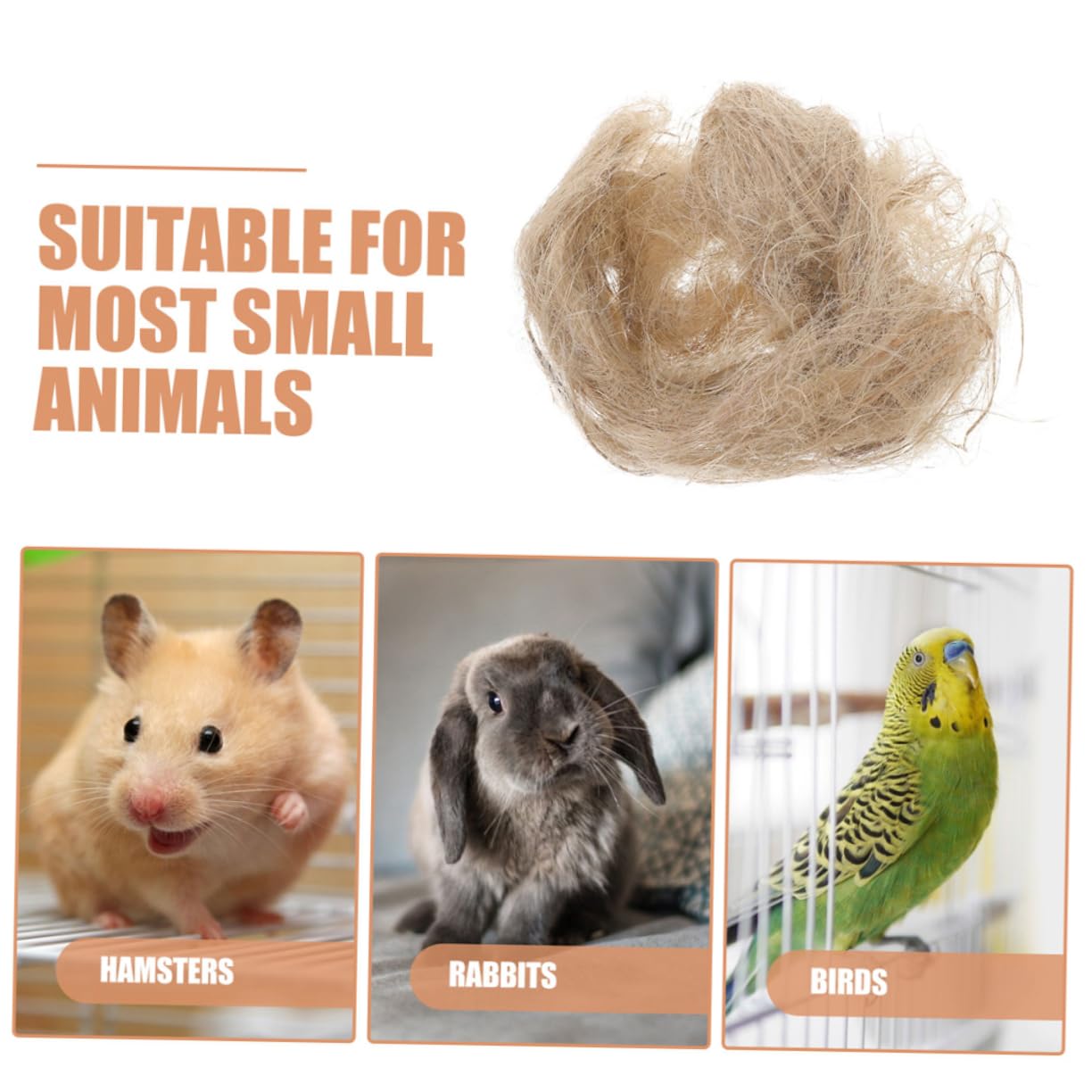 Materiale Da Nidificazione Supa In Fibra Di Iuta - Per Uccelli E Piccoli Animali, 40g - Foto 13