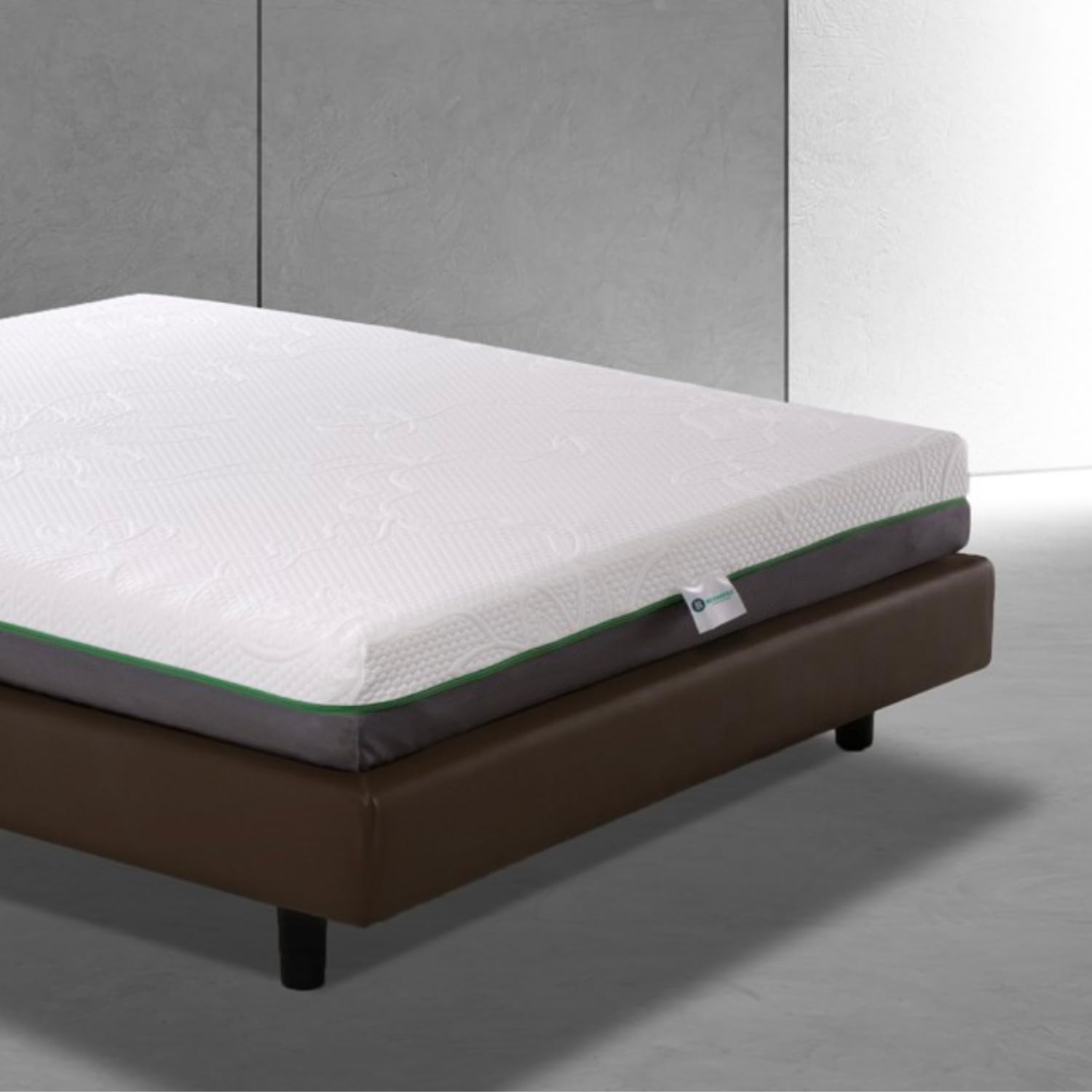 Bedshire Hybrid Materasso Singolo 80x195 a Molle Insacchettate Indipendenti e 5 cm Memory Foam Ortopedico Completamente Sfoderabile H 23 cm con Cuscino Omaggio Made in Italy