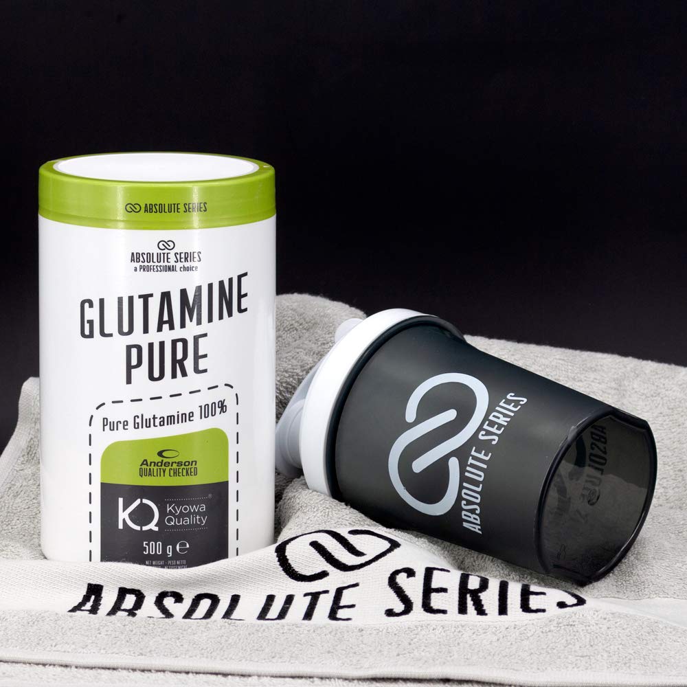 anderson L-Glutammina Pura vegetale in polvere, kyowa quality®, favorisce l'idratazione muscolare, absolute series GLUTAMINE PURE – made in italy