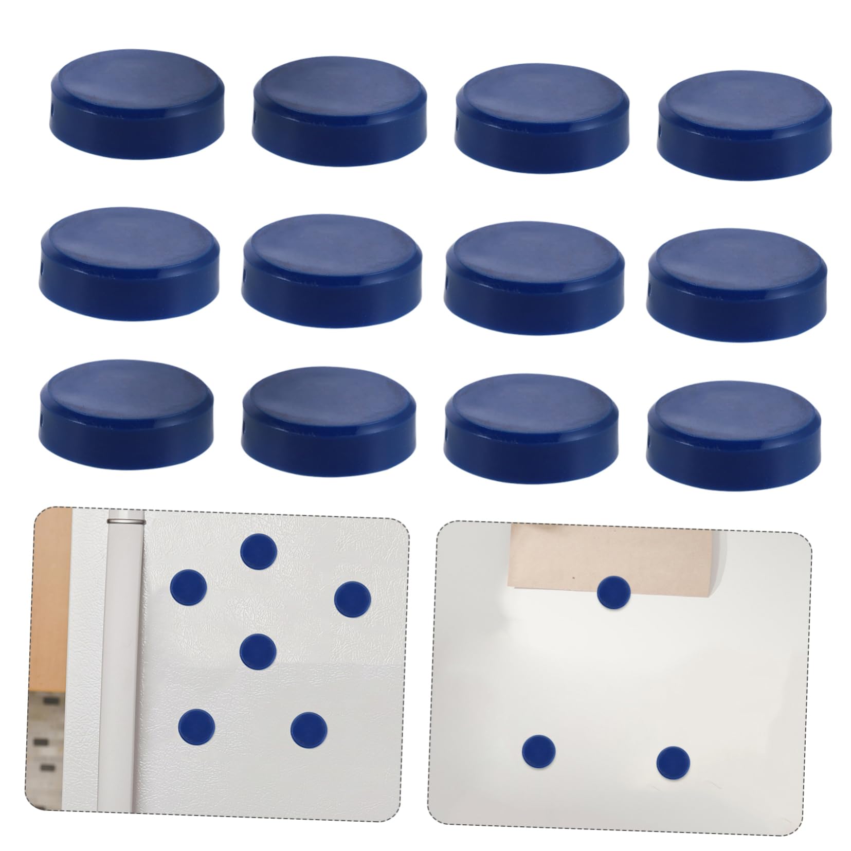 40 Stück Runde Starke Kühlschrankmagnete aus Kunststoff Blau für Whiteboard und Büroorganisation