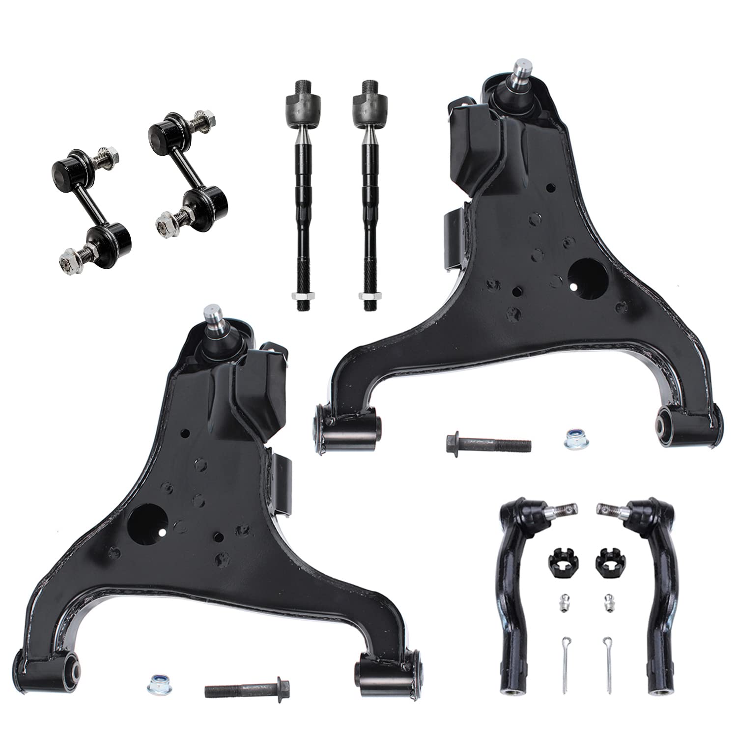Detroit Axle - 8pc Front End Suspension Kit for 2004-2010 Infiniti QX56