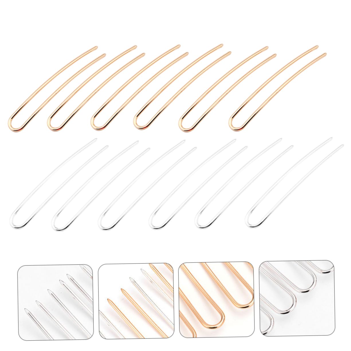 FOMIYES 24stücke Haarspangen Für Damen Vintage Handgemachte Haarschmuck Accessoires Silber Bastelset Für Stilvolle Frisuren
