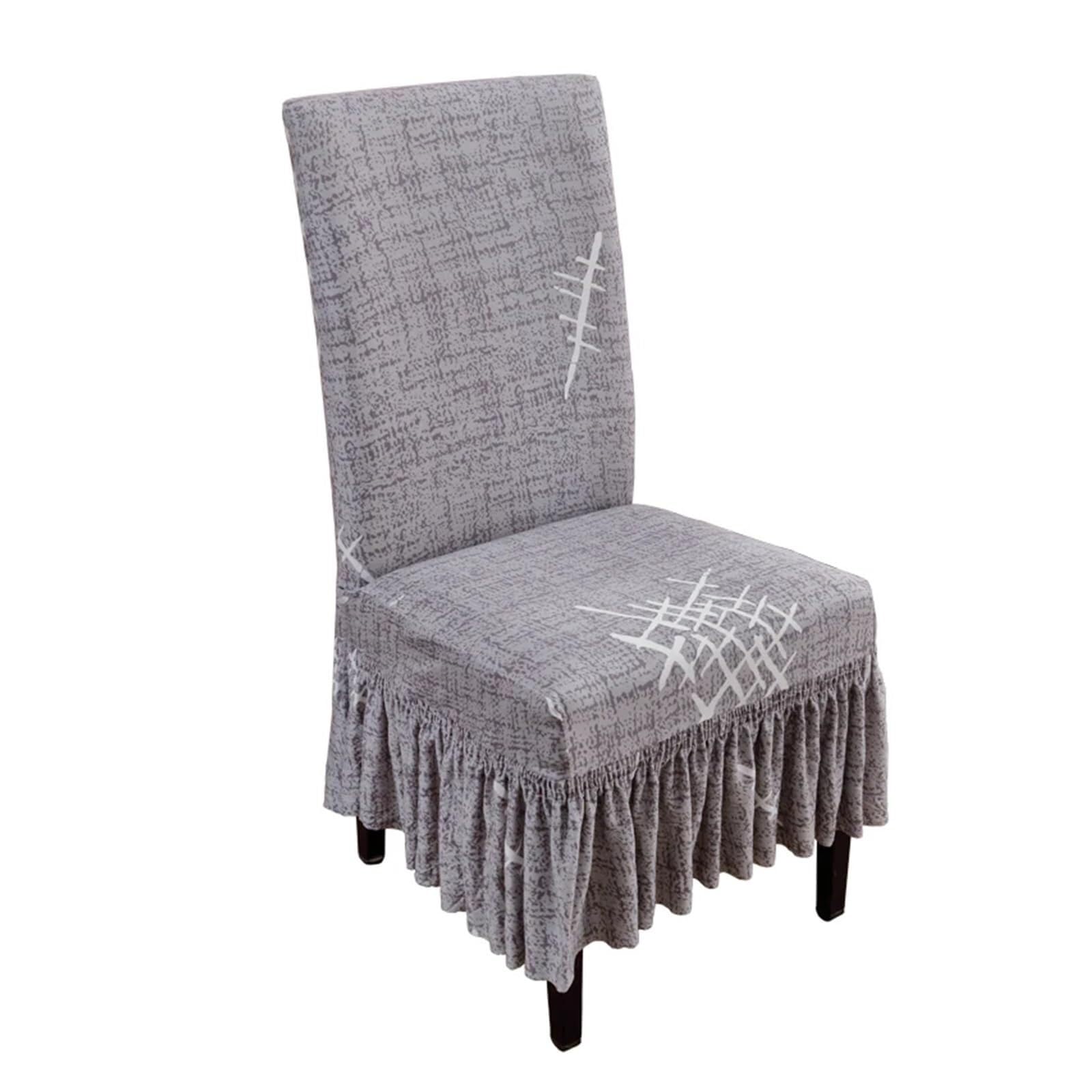 NMVAWIPT 4pcs- Stretch Spandex Chair Covers Fit Most Armless Chairs - Durable Protectors For Weddings, Banquets, Hotels & Dining Rooms(8#)