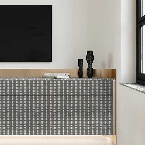 Miniatura 4 de Gray Wallpaper Peel and Stick Wallpaper Boho Contact Paper Self Adhesive Contact Paper for Cabinets Removable Wallpaper Bathroom Wallpaper for