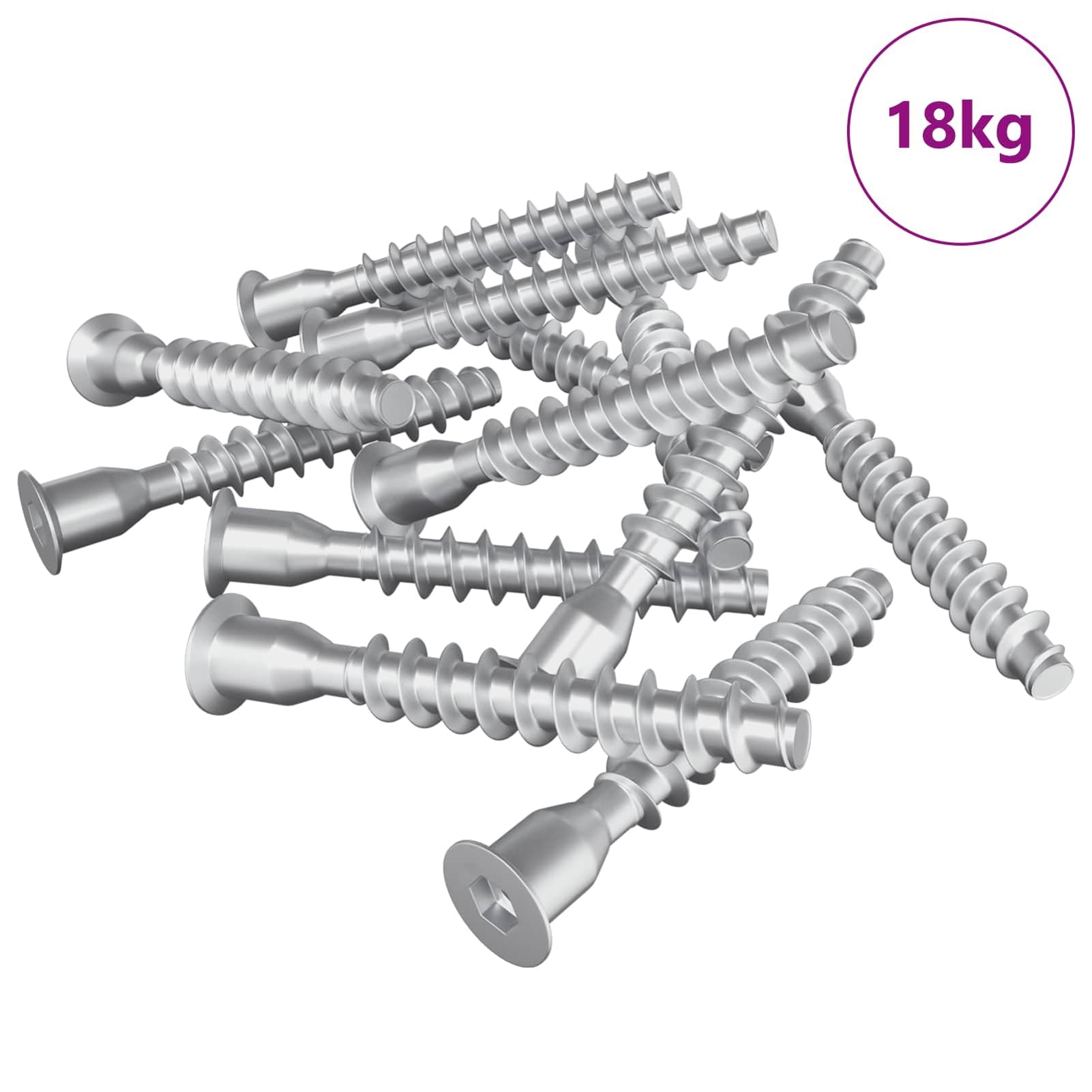Viti confermat 2500 PCS Argento Metallo