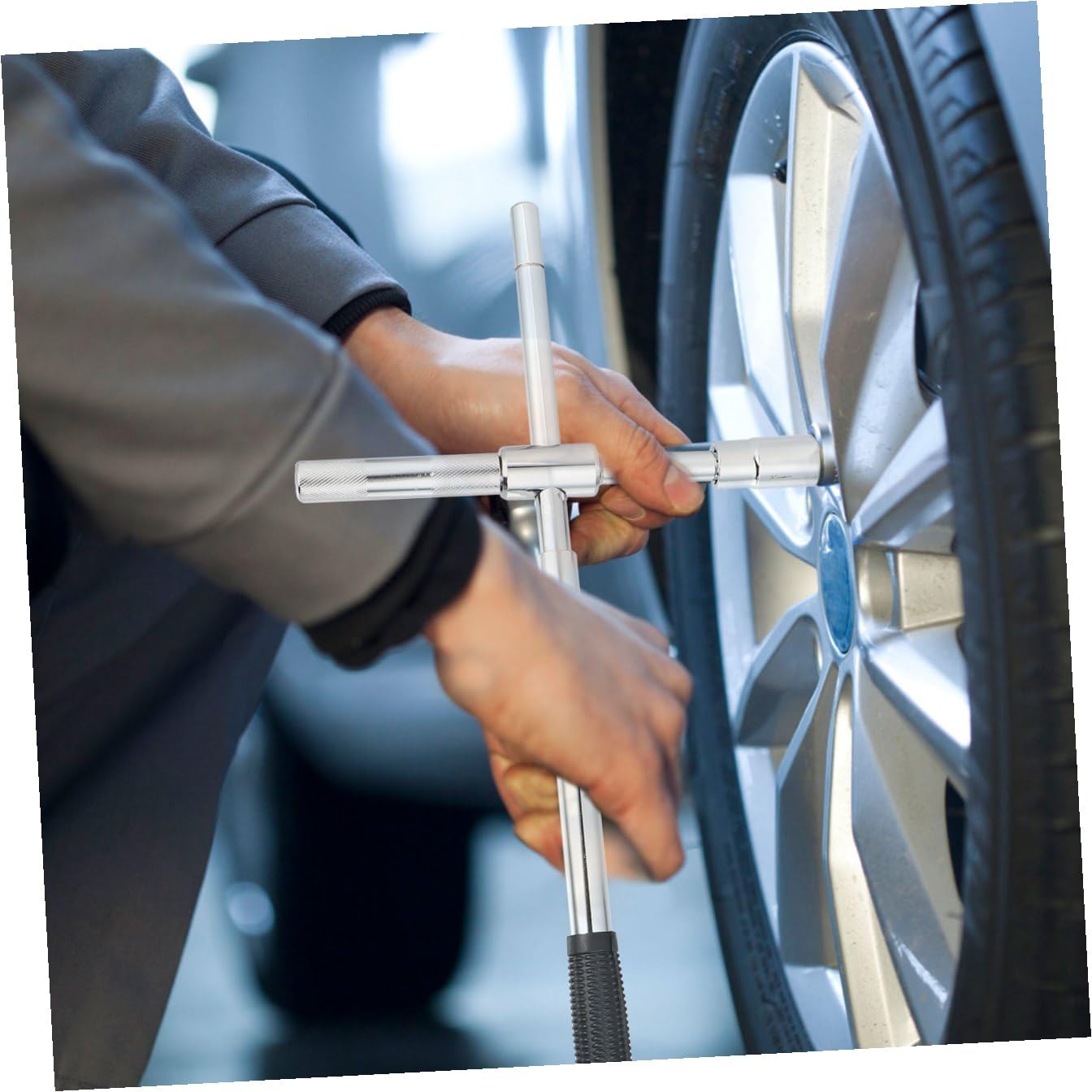ULTECHNOVO Durable Extended Lug Wrench Robuster Reifenwechsel-schlüssel Für Autos Suvs Und Wohnmobile Förmigem Design Für Erhöhte Kraftübertragung Und Einfachen Reifenwechsel Aus