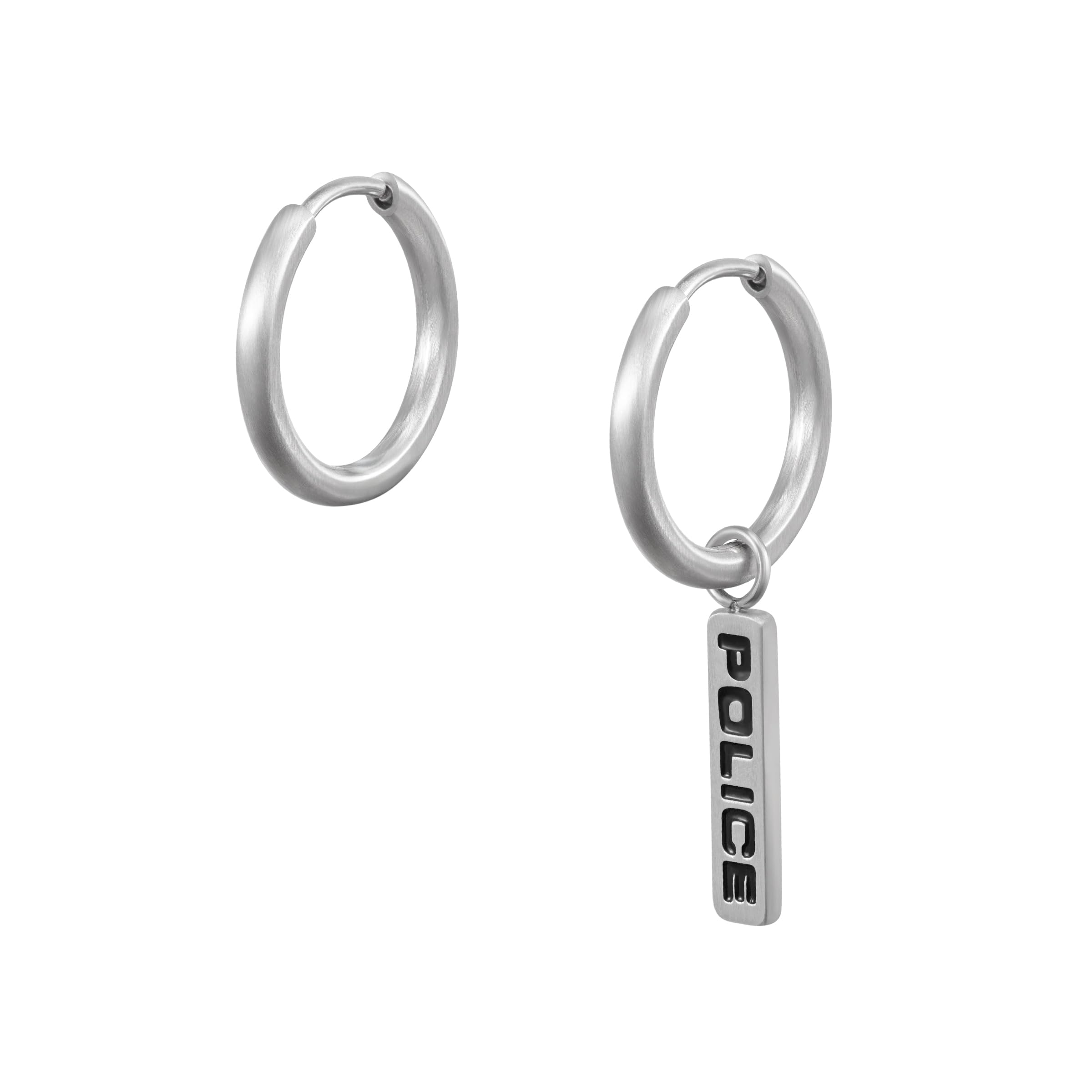 police Annex Mismatch Drop&Hoop Earrings for Mens - PEAGE0080201-picture-1