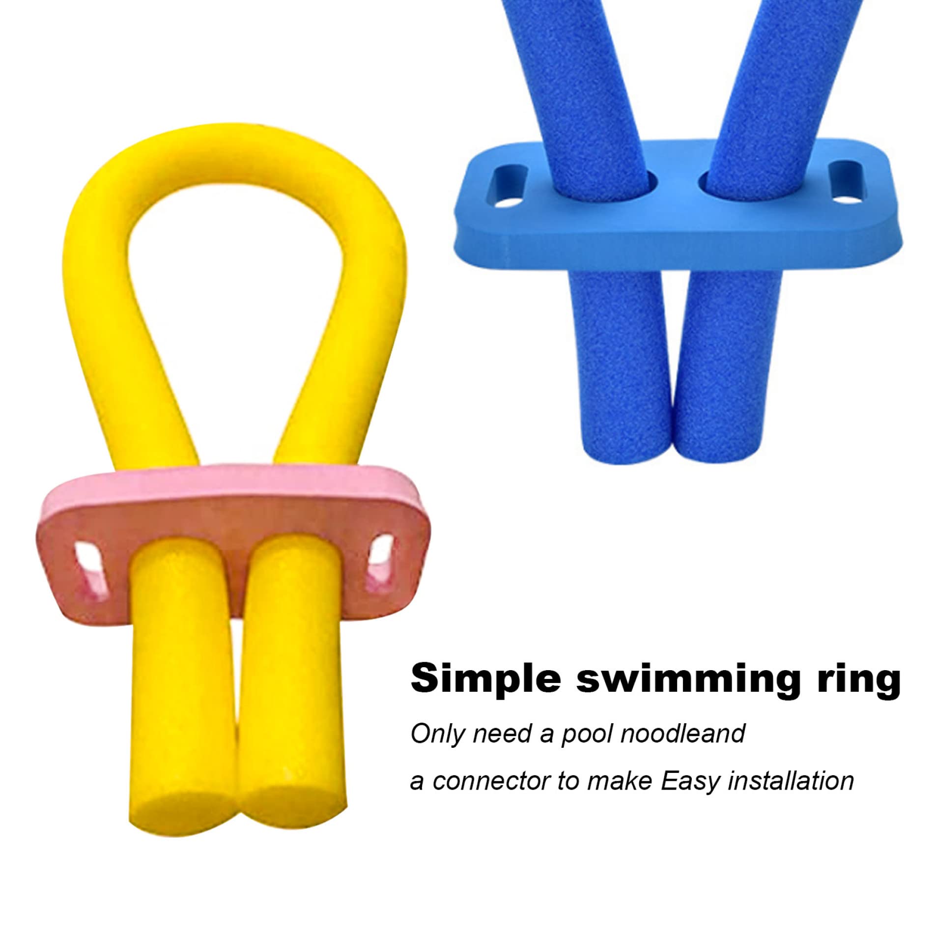 Connettore per Noodle per Piscina 3 Pezzi, 2 Fori, 3 Colori, connessione per Noodle da Nuoto
