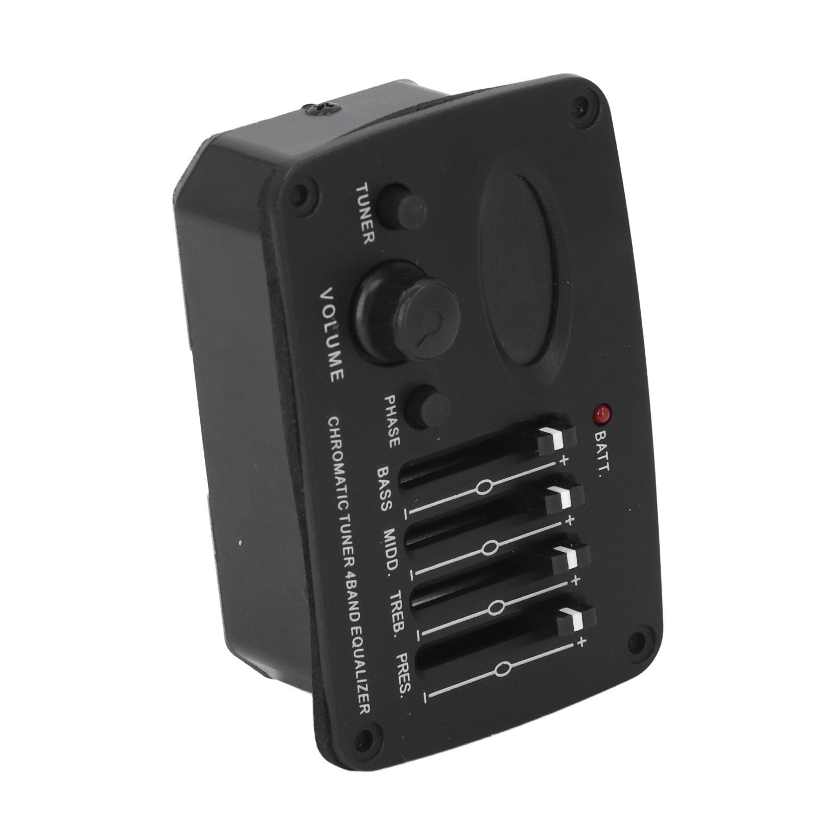 Pickup per Chitarra Accordatore Cromatico Sintonizzatore Preamplificatore per Chitarra Ed Elettrica Equalizzatore a 4 Bande Preamplificatori EQ Piezoelettrico