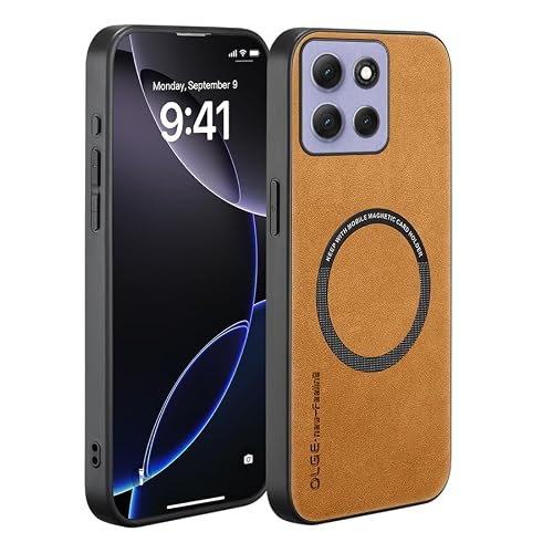 �Ή��@�� for Motorola Moto G86 �g�уP�[�X,PU���U�[���A�X�����ȑϏՌ��X�}�z�P�[�X brown
