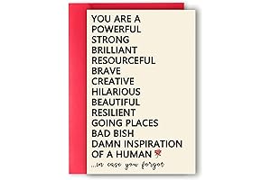 Funny Encouragement Card for Women, You Are An Inspiration of A Human