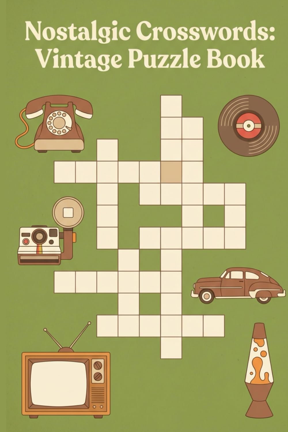 Nostalgic Crosswords: Vintage Puzzle Book: 60 Classic Puzzles from Yesteryear | Gentle Challenges for Relaxation