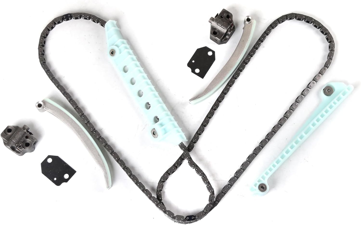 MOCA Timing Chain Kit & Head Gasket Set Fit 2003 for Ford E-150 4.6L, 2003 for Ford Expedition 4.6L, 2002-2004 for Ford Mustang 4.6L 281Cu. in. V8 Gas SOHC Naturally Aspirated